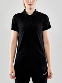 Sport Poloshirt Damen in Schwarz